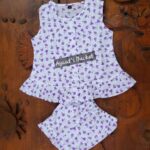 Summer Friendly Baby Girl’s Pansy Flower Set Dress