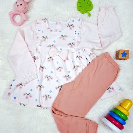 Floral Frock and Pant Set PINK | China Imported