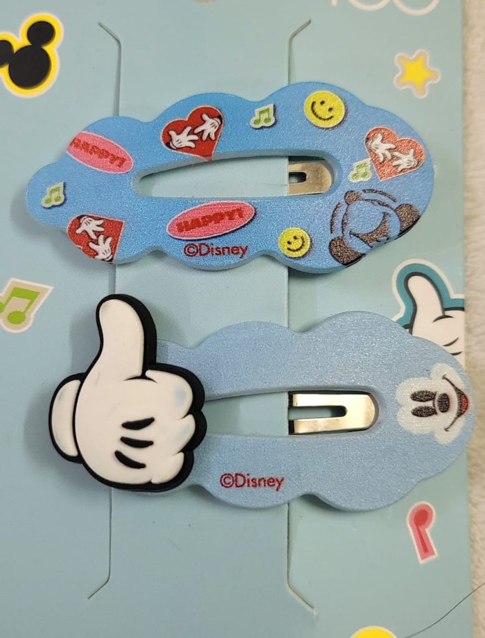 Disney 100 Smile Faces Collection Cute Hair Clips(1 Pair) - Image 1