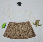 Baby Girl Brown Cheetah Print & Cat Necklace (6M - 4 Years) - Image 2