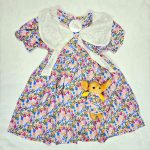 Doll Neckless Floral Pink Frock | 3-8 Years