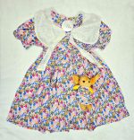 Doll Neckless Floral Pink Frock | 3-8 Years