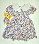 Doll Neckless Floral Pink Frock | 3-8 Years - Image 2