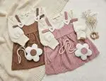 Frock with white flower Neckless