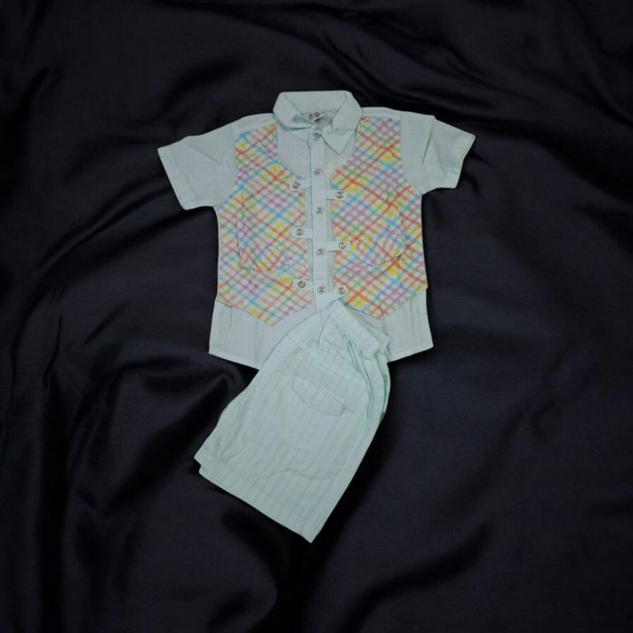 Check Print Koti Shirt - Image 1